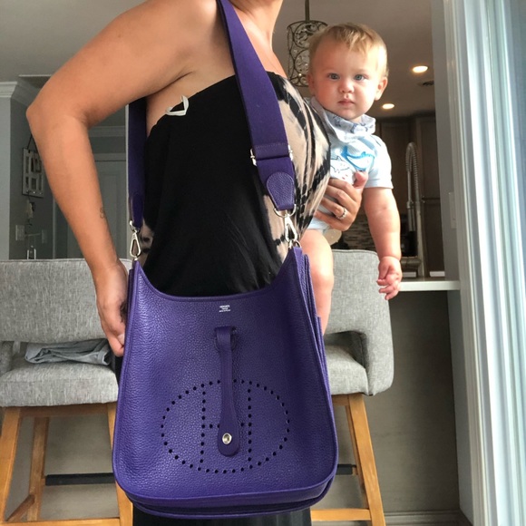 hermes evelyne purple